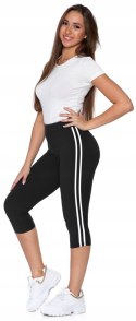 MORAJ FIT Legginsy 3/4 wysoki stan LAMPASY 3XL