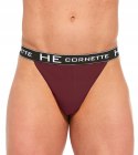 CORNETTE Slipy Męskie TANGA Bawełniane claret XL