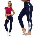 MORAJ FIT LEGGINSY z lampasami KRYJĄCE getry L/XL