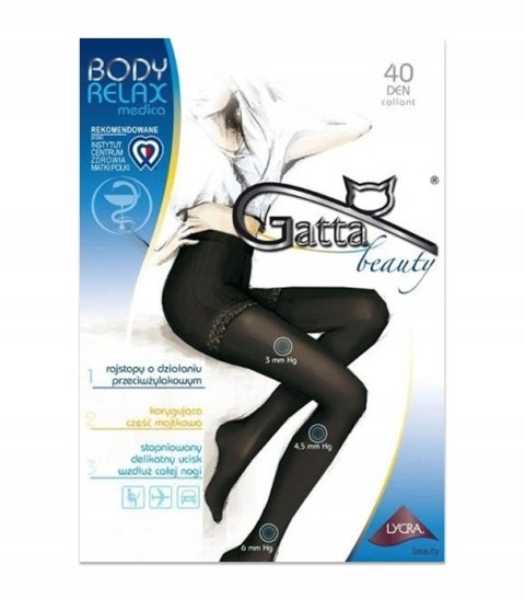 GATTA BODY RELAXMEDICA rajstopy 40den KOLORY!!! r2